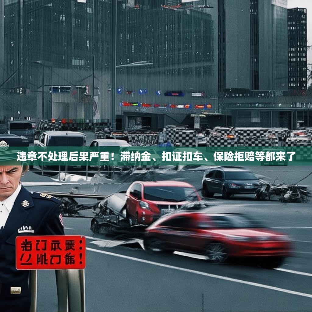 违章不处理后果严重！滞纳金、扣证扣车、保险拒赔等都来了