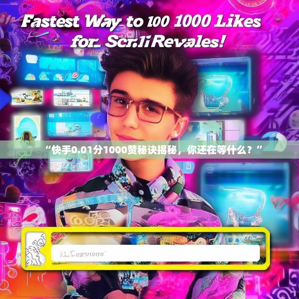 “快手0.01分1000赞秘诀揭秘，你还在等什么？”