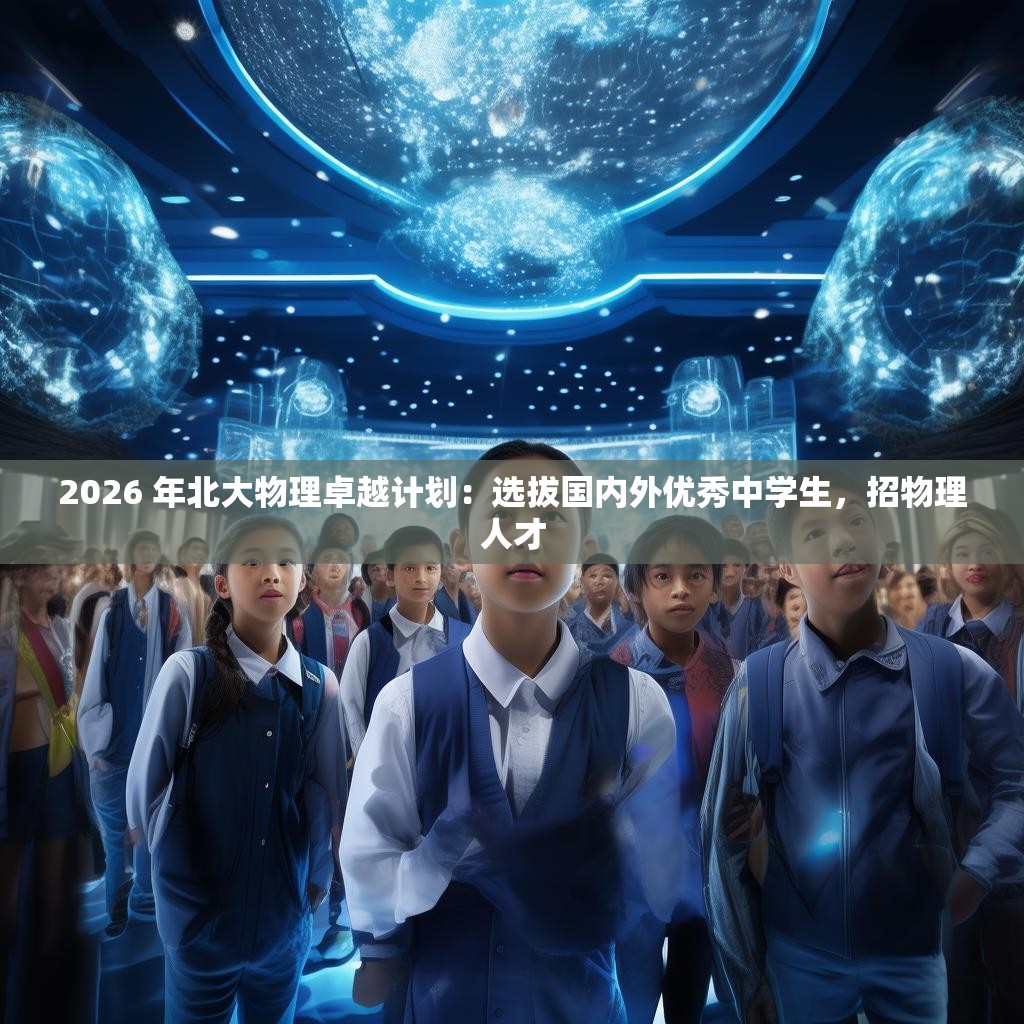 2026 年北大物理卓越计划：选拔国内外优秀中学生，招物理人才