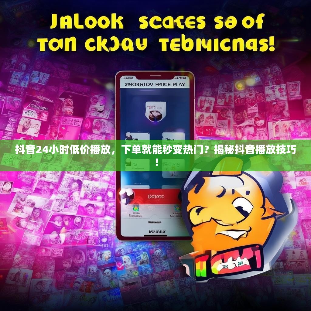 抖音24小时低价播放,下单就能秒变热门?揭秘抖音播放技巧!