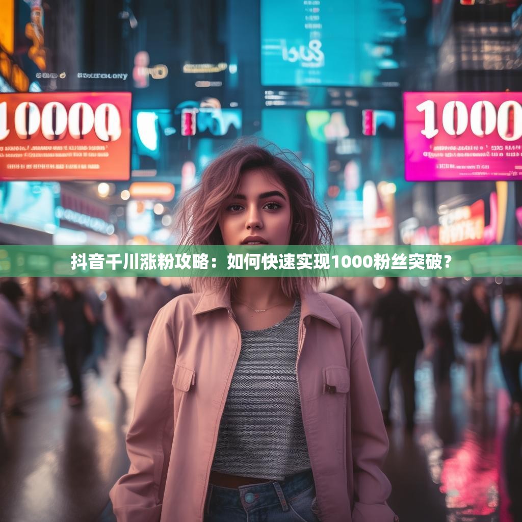 抖音千川涨粉攻略:如何快速实现1000粉丝突破?