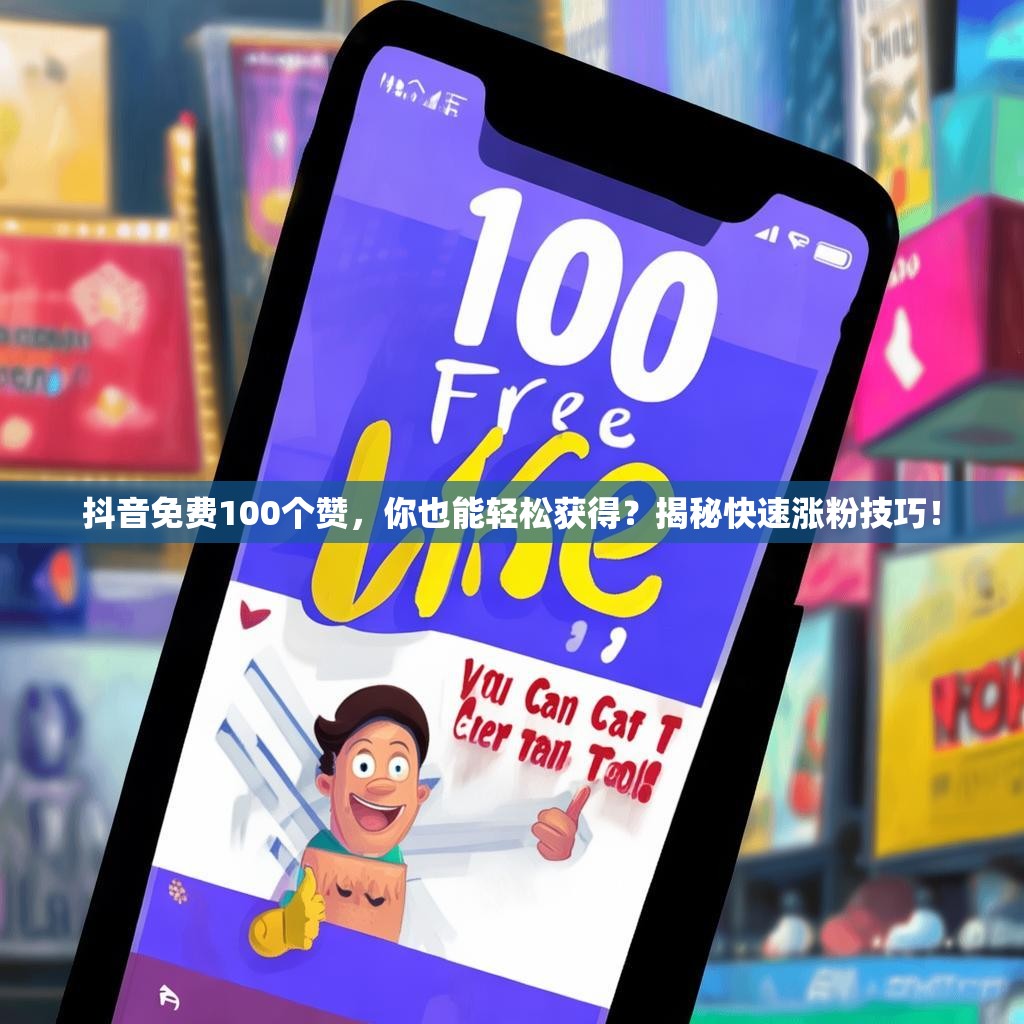 抖音免费100个赞，你也能轻松获得？揭秘快速涨粉技巧！