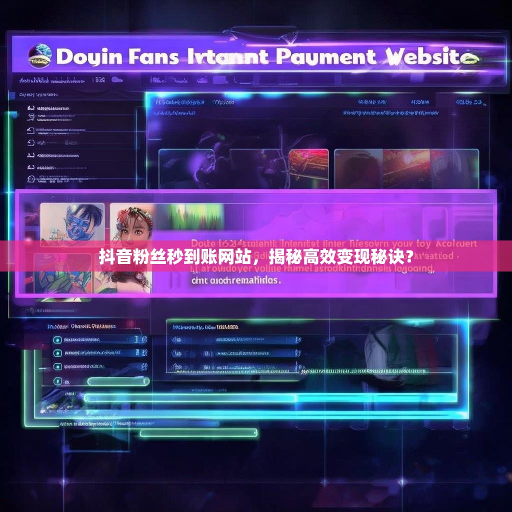 抖音粉丝秒到账网站，揭秘高效变现秘诀？