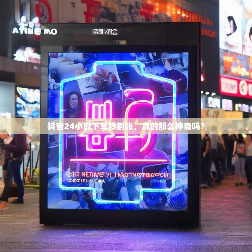 抖音24小时下单秒到账，真的那么神奇吗？