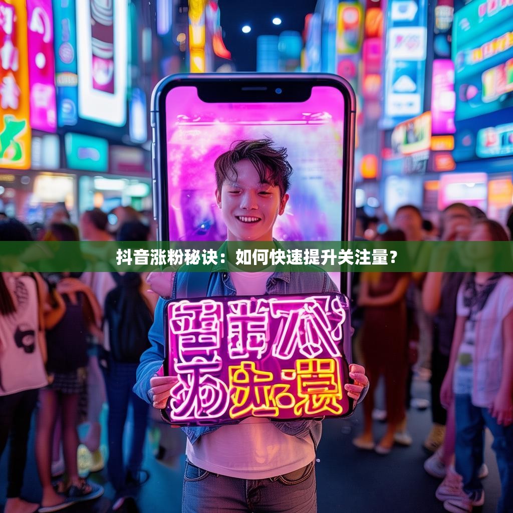 抖音涨粉秘诀：如何快速提升关注量？