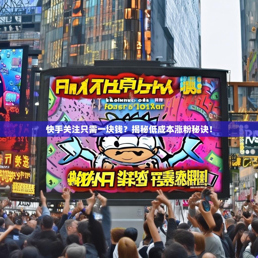 快手关注只需一块钱?揭秘低成本涨粉秘诀!