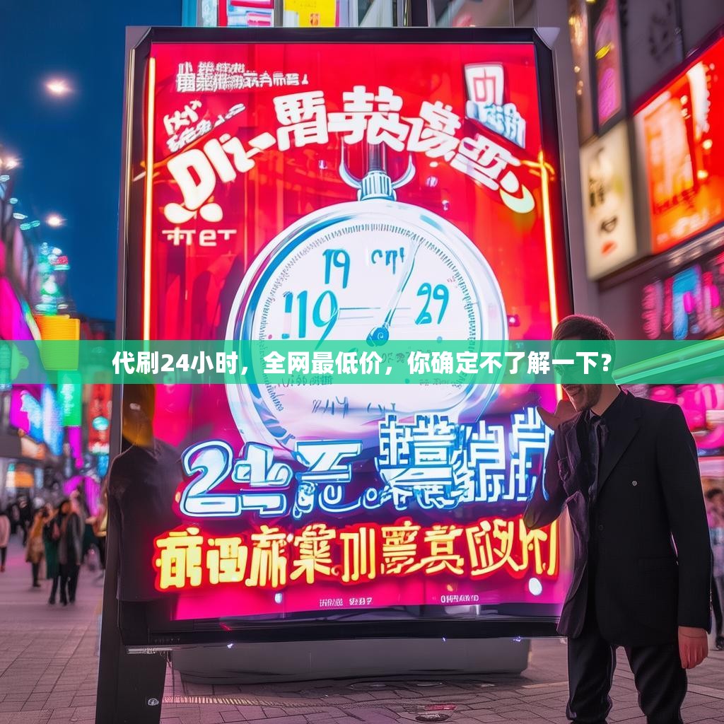 代刷24小时，全网最低价，你确定不了解一下？