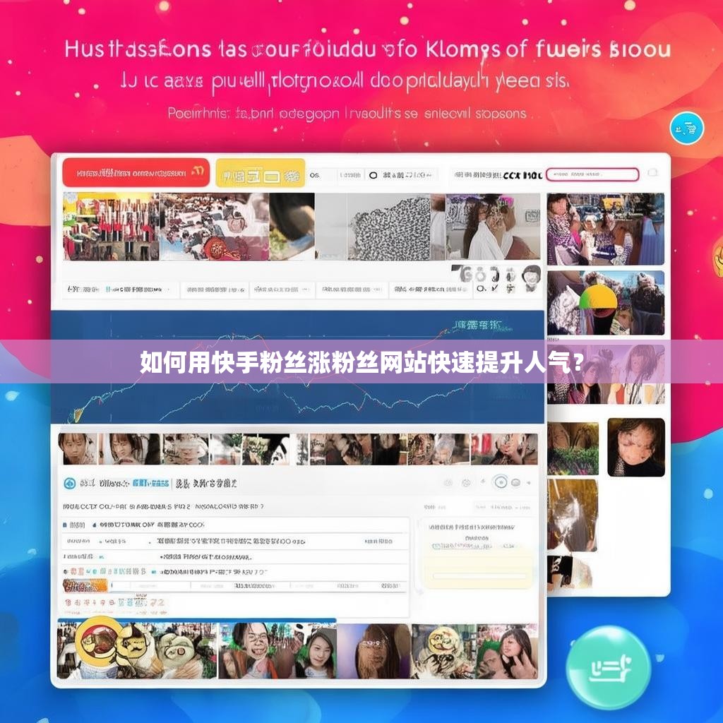 如何用快手粉丝涨粉丝网站快速提升人气？