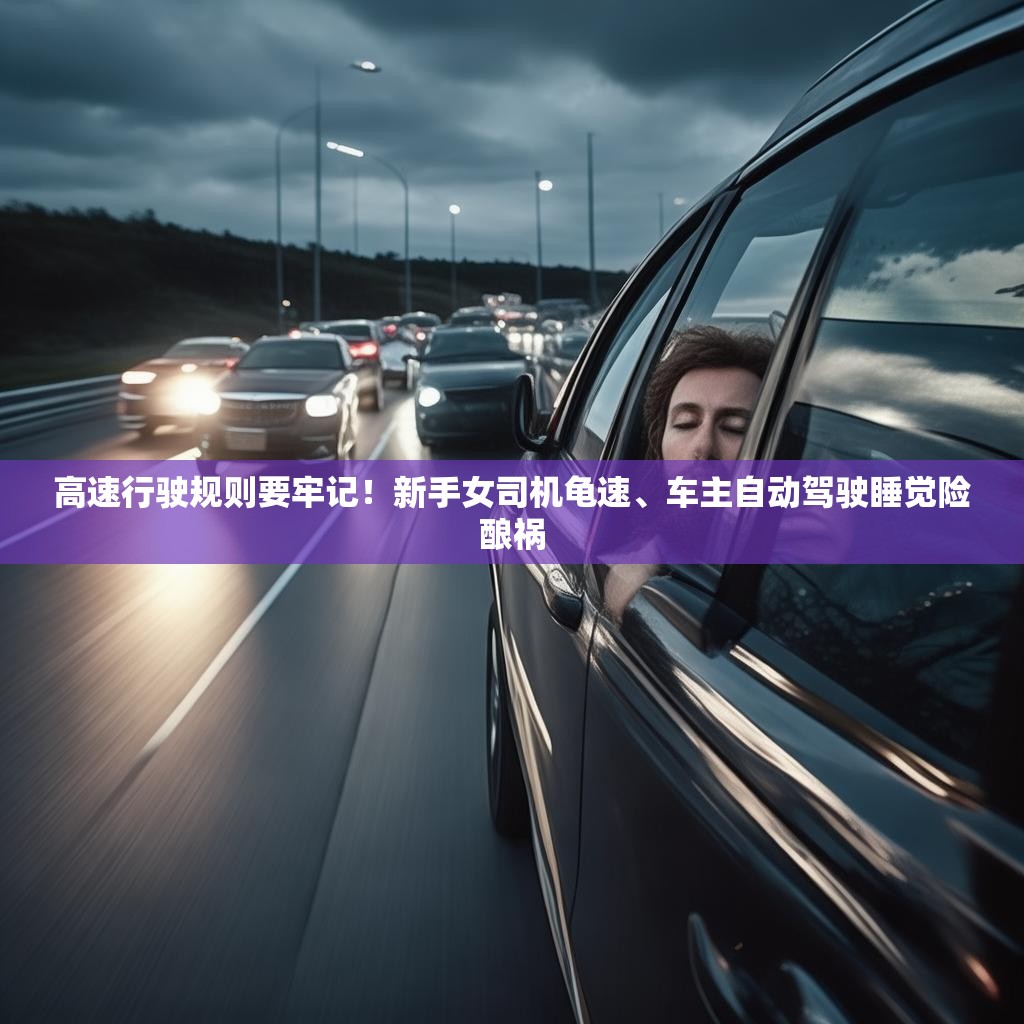 高速行驶规则要牢记！新手女司机龟速、车主自动驾驶睡觉险酿祸