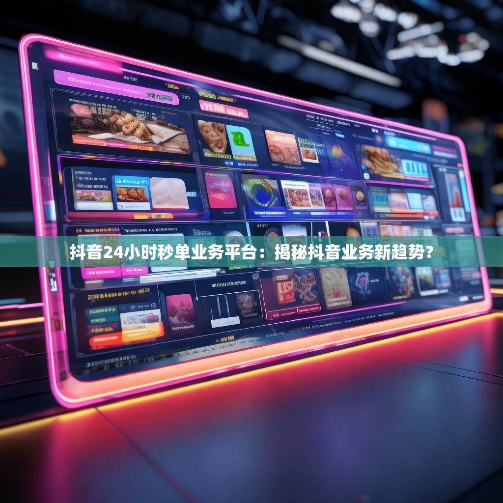 抖音24小时秒单业务平台：揭秘抖音业务新趋势？