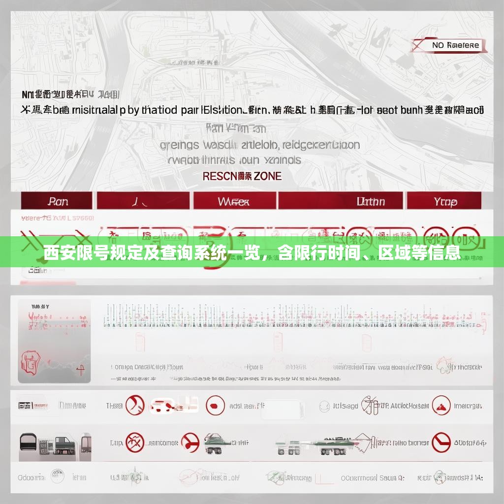 西安限号规定及查询系统一览，含限行时间、区域等信息