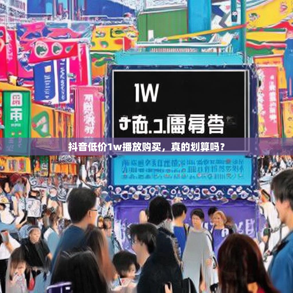 抖音低价1w播放购买，真的划算吗？