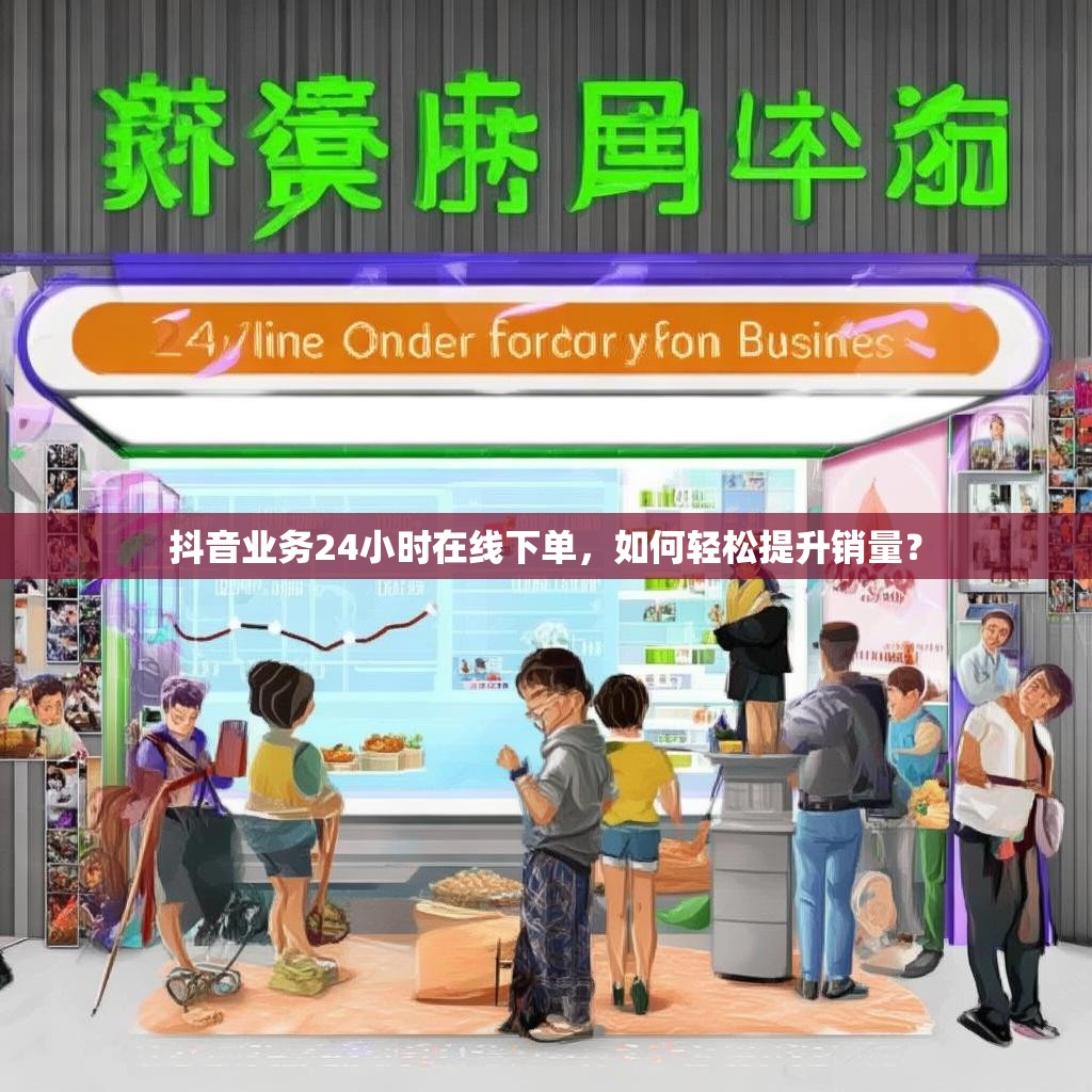 抖音业务24小时在线下单，如何轻松提升销量？
