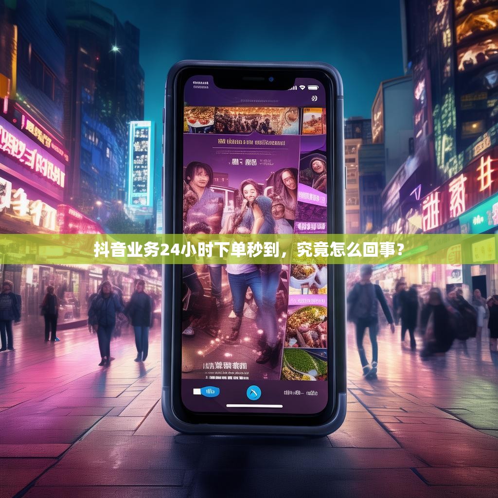 抖音业务24小时下单秒到,究竟怎么回事?